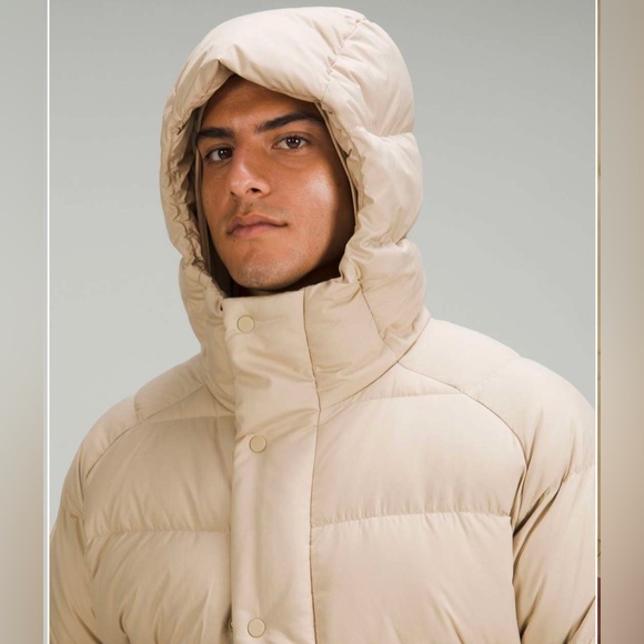 Lululemon Wunder puff jacket trench men’s large tan beige - Picture 4 of 11